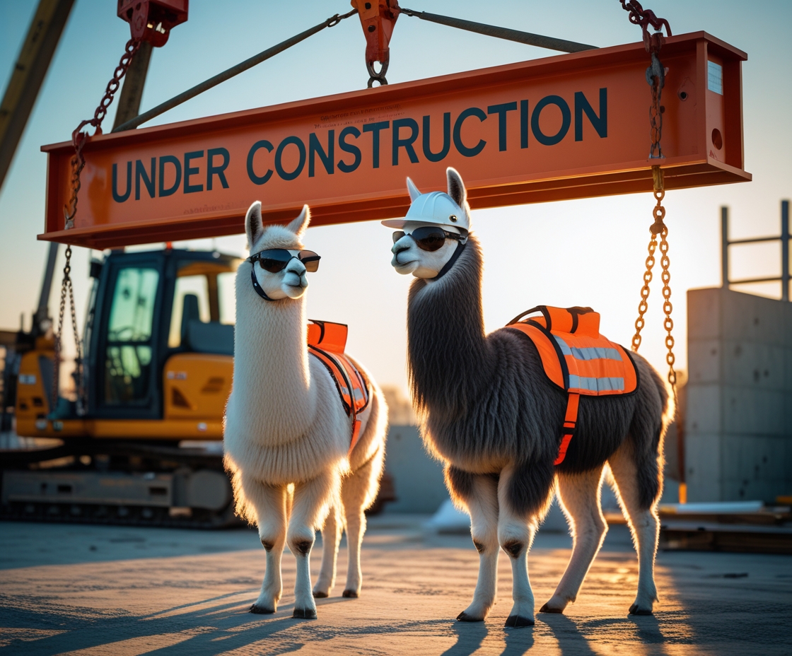 Llamas Under Construction
